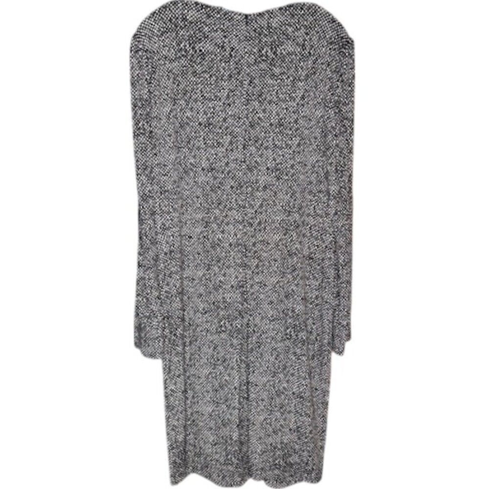 Brooks Brothers Long Sleeved V-Neck Dress Geo Print - Black/White - XL - Picture 4 of 11